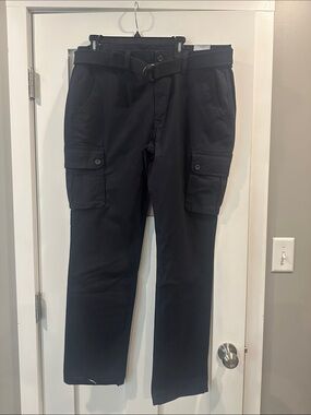 St. John's Bay Black Cargo Pants with Belt